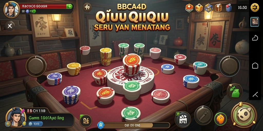 Tampilan gameplay seru dari BBCA4D yang menampilkan strategi QiuQiu.