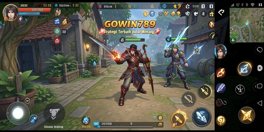 Screenshot utama GOWIN789 menampilkan momen strategis dalam pertempuran.