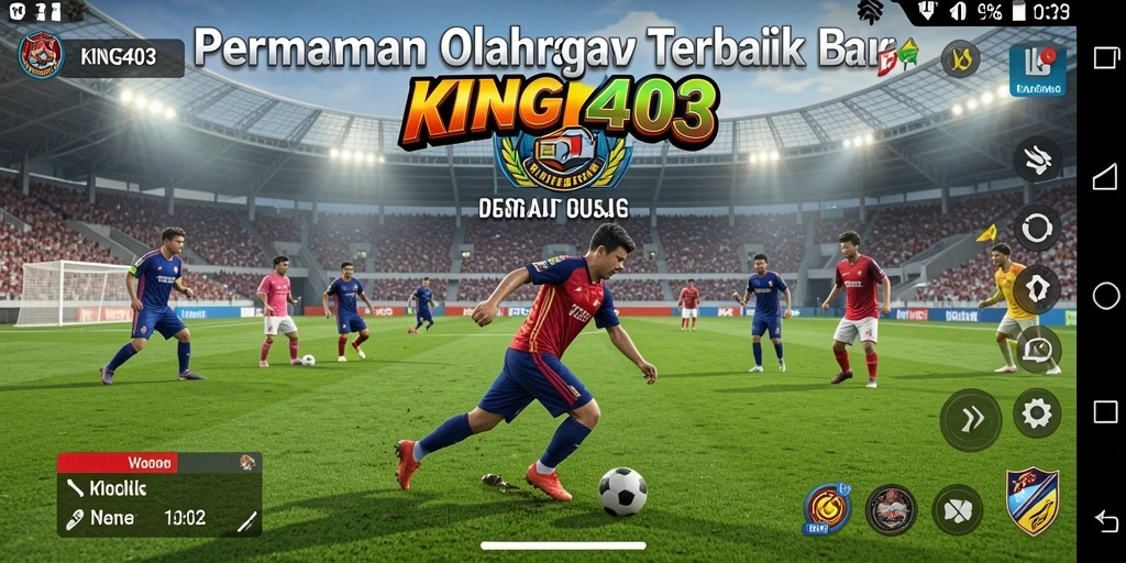 Tangkapan layar KING403 menunjukkan aksi seru di lapangan olahraga.
