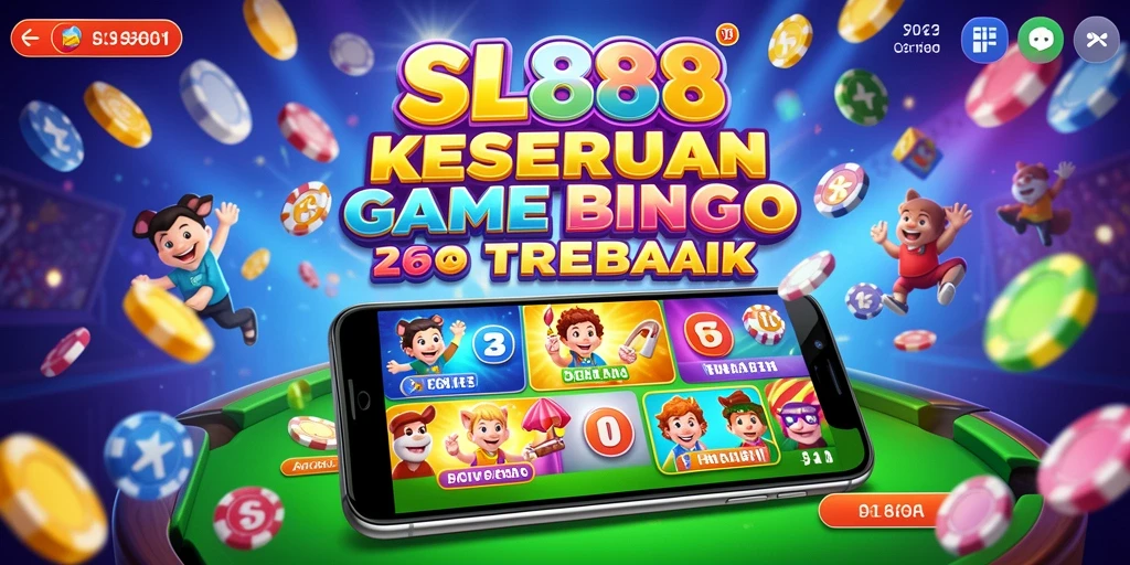 Tampilan gameplay seru di SL888 dengan berbagai pilihan kartu bingo.