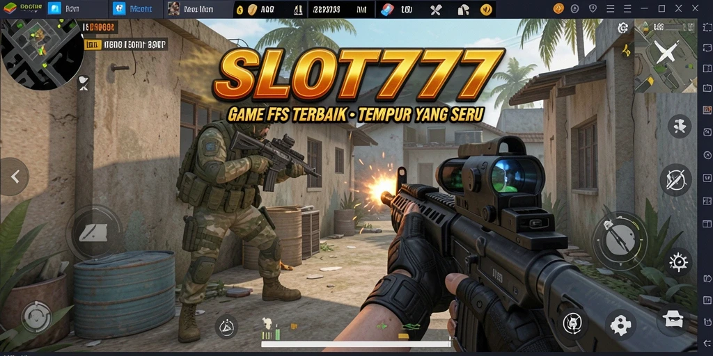 Tampilan screenshot gameplay SLOT777 yang menampilkan pertempuran mendebarkan.