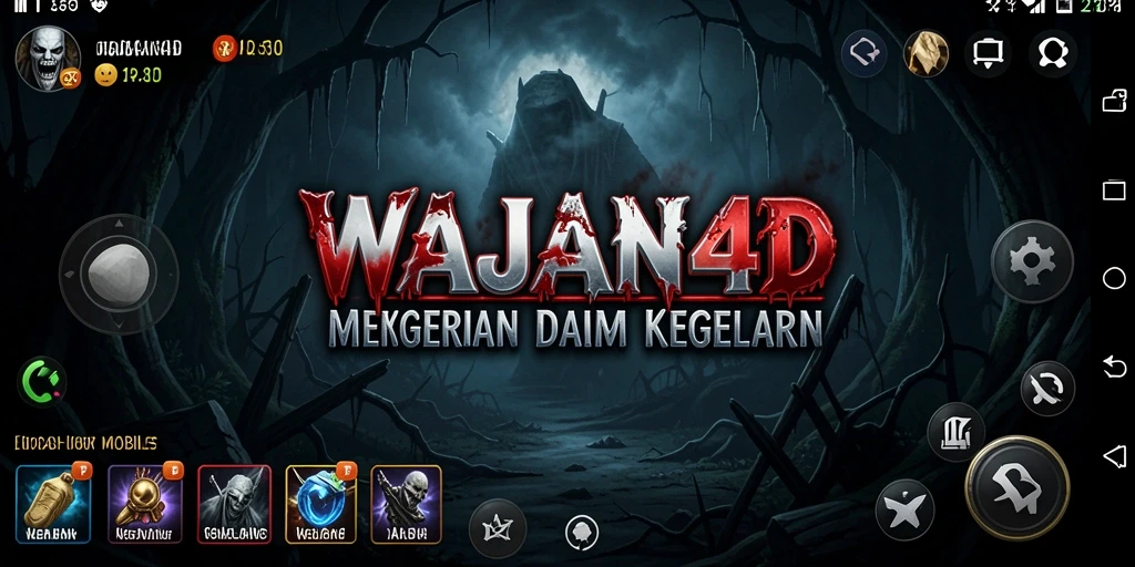 Screenshot menampilkan gameplay seram di WAJAN4D.
